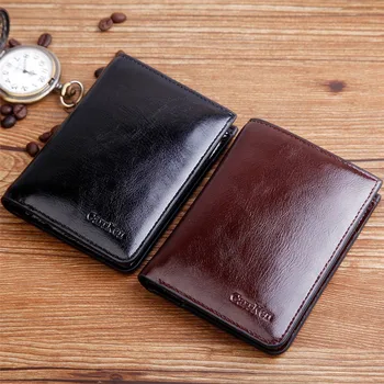 

2019 New Classic Style Wallet Men Wallets Short Male Purse Card Holder Wallet Men Fashion leather coin wallet #0308 A#487