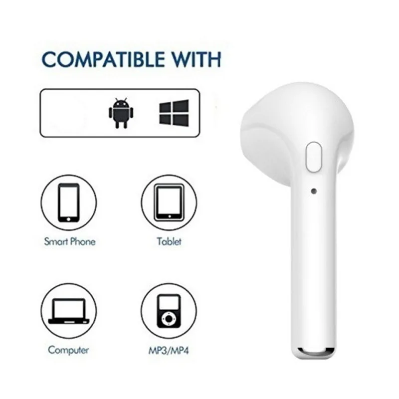 Teamyo Wireless Ear Hook Buds Bluetooth Earphone Headphones Mini Stereo Earpiece With Mic Sport Headset For Phone Xiaomi Samsung