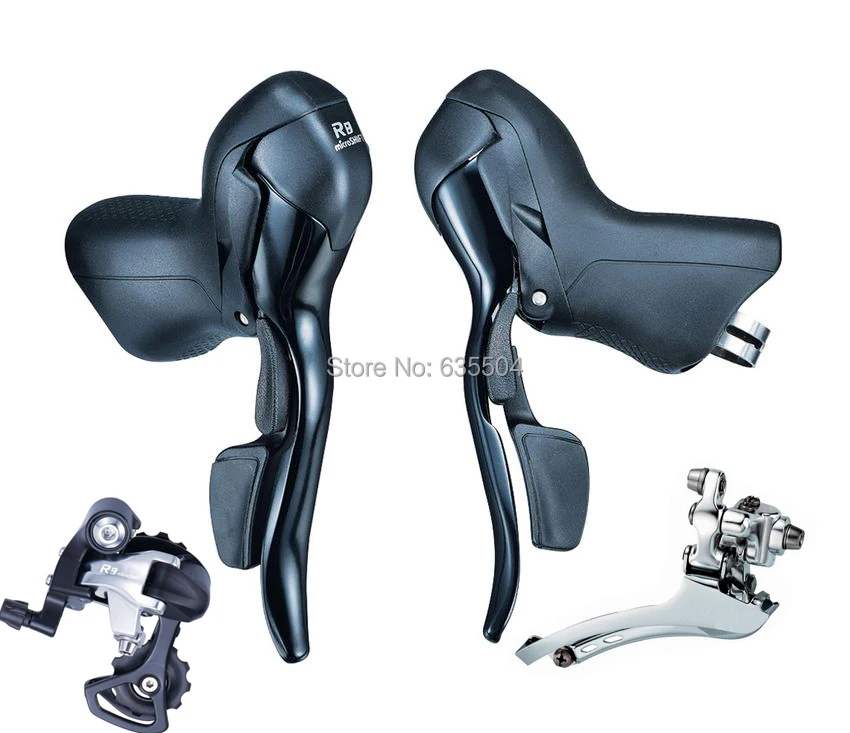 

microSHIFT Groupset SB-R483 Shifters 8 Speed Trip Group Road Bike Bicycle Derailleur FD-R52F RD-R42S Compatible for Shimano
