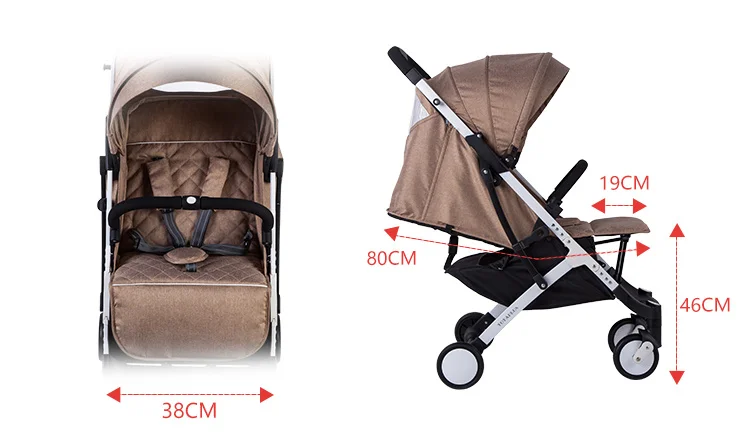 Yoyaplus, детская коляска, ультра-светильник, складная, может лежать, высокого класса, пейзаж, зонт, детская тележка, портативная, на самолете