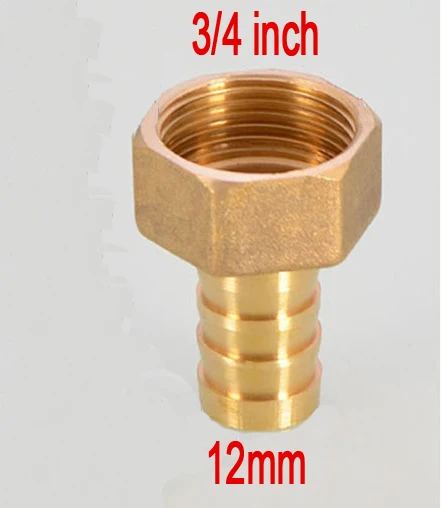 

New 12mm Hose Barb to 3/4" inch Female BSP Thread DN20 Brass Barbed Fitting 25mm gas CORRUGATED Coupler Connector coupling