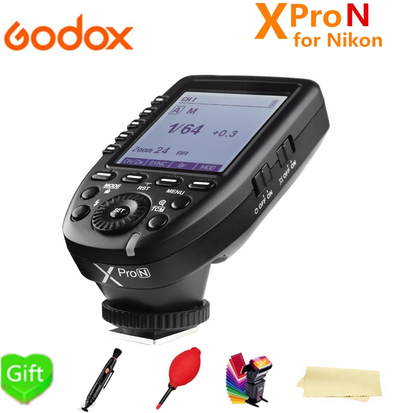 

Godox Xpro-N 2.4G Wireless i-TTL HSS Trigger Transmitter For Nikon Godox V860II-N TT685-N TT350-N TT600 SK400II AD600Pro Flash