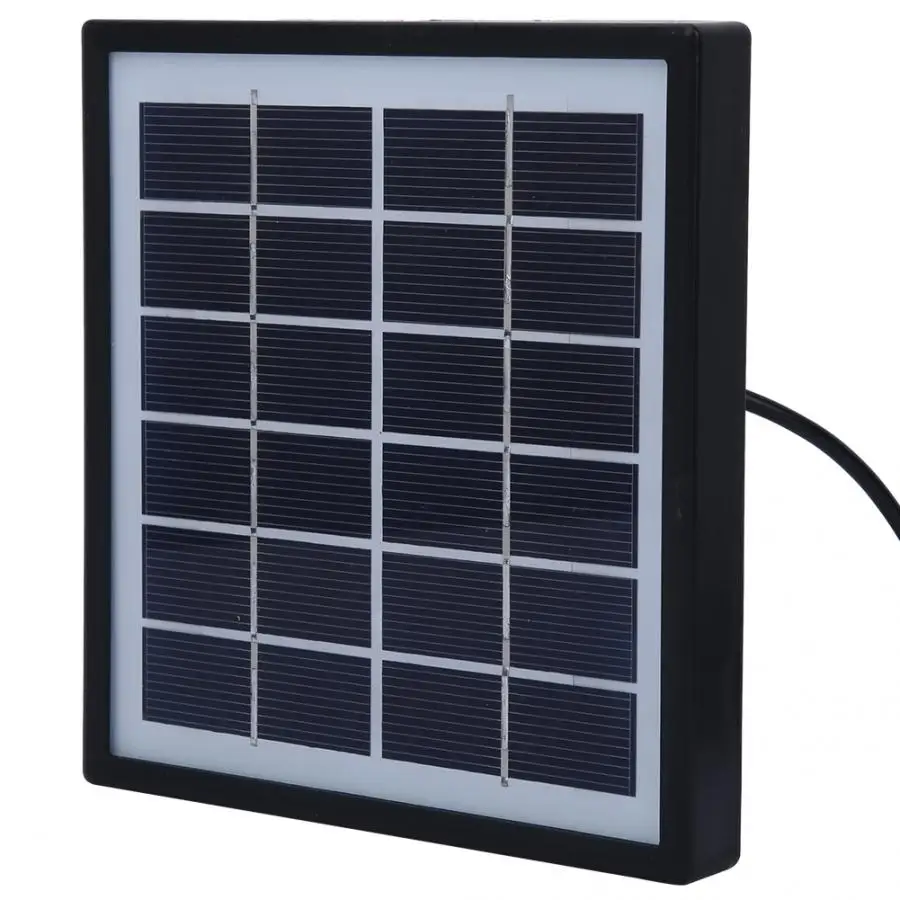 

edc multifunctional tool 2W 6V Portable Polycrystalline Silicon DIY Solar Panel with Extension Cable Outdoor lightweight