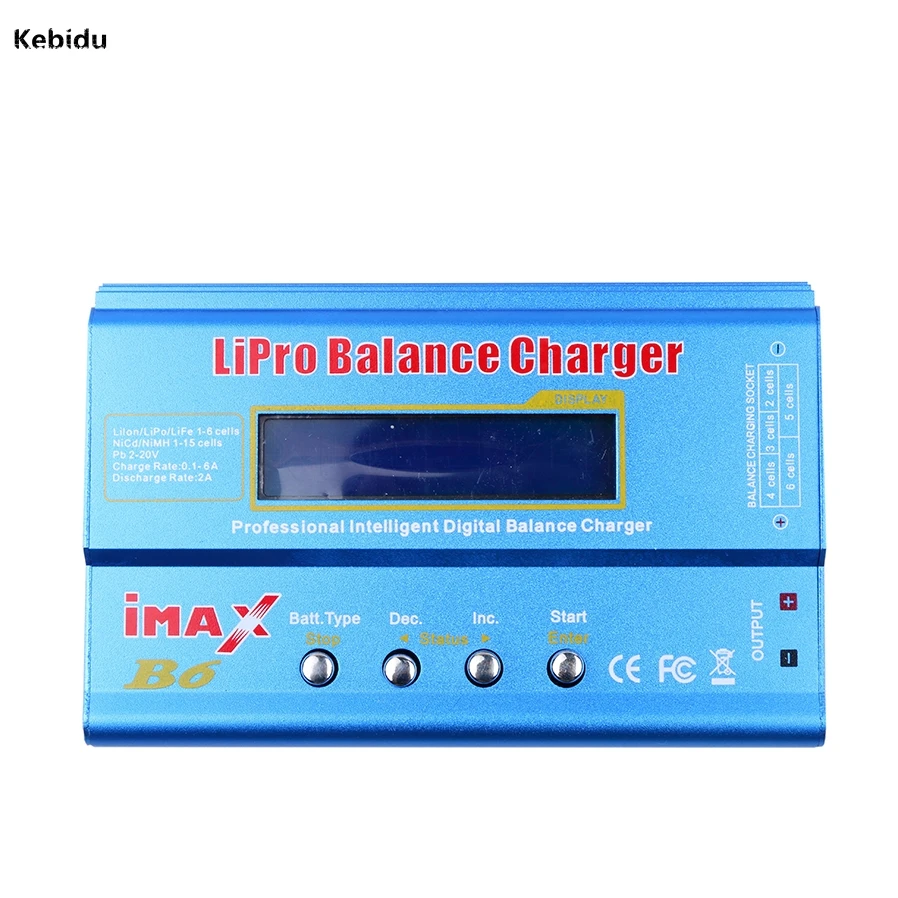 

kebidu Hot selling iMAX B6 Lipro NiMh Li-ion Ni-Cd RC Battery Balance Digital Charger for NiMH NiCd Battery 60W Max