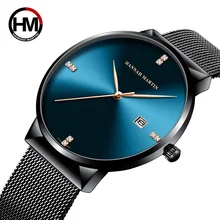 Men Minimalist Blue Watch Stainless Steel Classical Business Top Brand luxury Quartz Waterproof Wristwatches relogio masculino Men Minimalist Blue Watch Stainless Steel Classical Business Top Brand luxury Quartz Waterproof Wristwatches relogio masculino