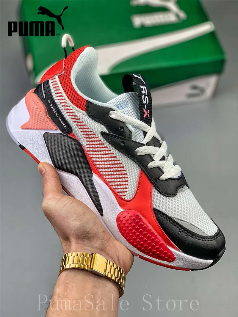 

2019 PUMA RS-X Toys Release Transformer Men Women Badminton Shoes 369449-01 RS System Cushioning Sneakers Retro Dad Shoes 36-45