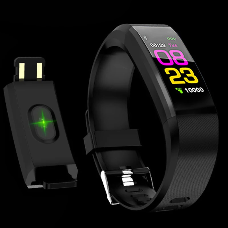 BANGWEI New Smart Watch Men Fitness Heart Rate Blood Pressure Pedometer Sport Watch waterproof Smart Watch For IOS Android+_Box
