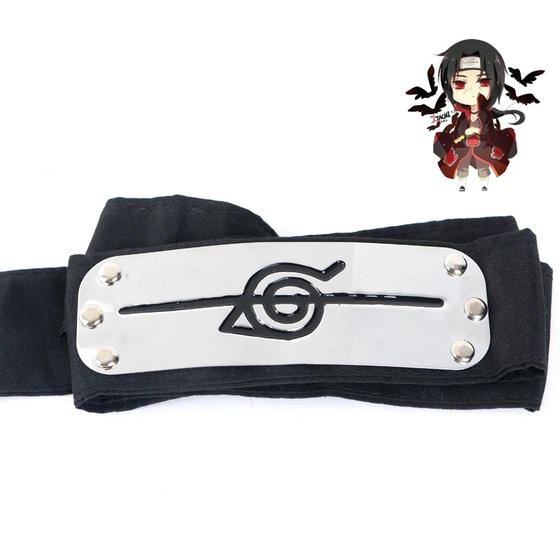 

Newest Anime Naruto Long headband Leaf Village Logo Konoha Uchiha Itachi Kakashi Akatsuki Members cosplay costume Accessories