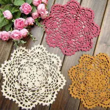2 шт в партии, ассорти потертый шик винтажный вид Вязаные Салфетки, вязание крючком подложка и подставка под столовые приборы