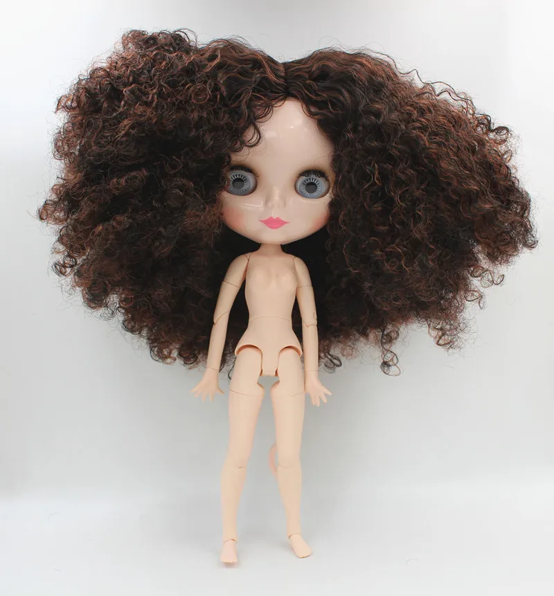 

Free Shipping big discount RBL-670J DIY Nude Blyth doll birthday gift for girl 4color big eye doll with beautiful Hair cute toy