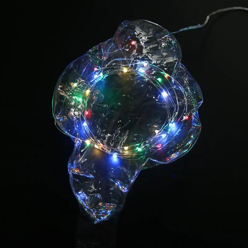 Luminous Led Balloon LED Air Balloon String Lights Round Bubble Helium