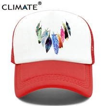 Теплая индийская Кепка с перьями, Кепка для водителя грузовика, женская, мужская, цветная Кепка, Ловец снов, хип-хоп, сетчатая бейсболка для мужчин и женщин