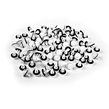 

Kit Car Door clips Set Parts White Mouldings Trim Plastic 120pcs Panel
