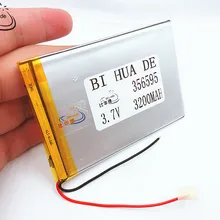 Li-po 3,7 V 3200 mAh литий-полимерные аккумуляторные батареи питания для PAD gps видеоигра электронная книга планшет Дополнительный внешний аккумулятор 356595