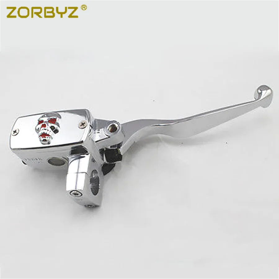 ZORBYZ 25 мм хромированный череп управление водохранилище тормозные рычаги
