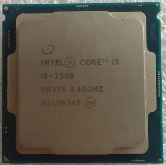 Intel I5 7500 cpu LGA 1151-land FC-LGA 14 нм четырехъядерный процессор 6 серии ПК настольный компьютер процессор I5-7500