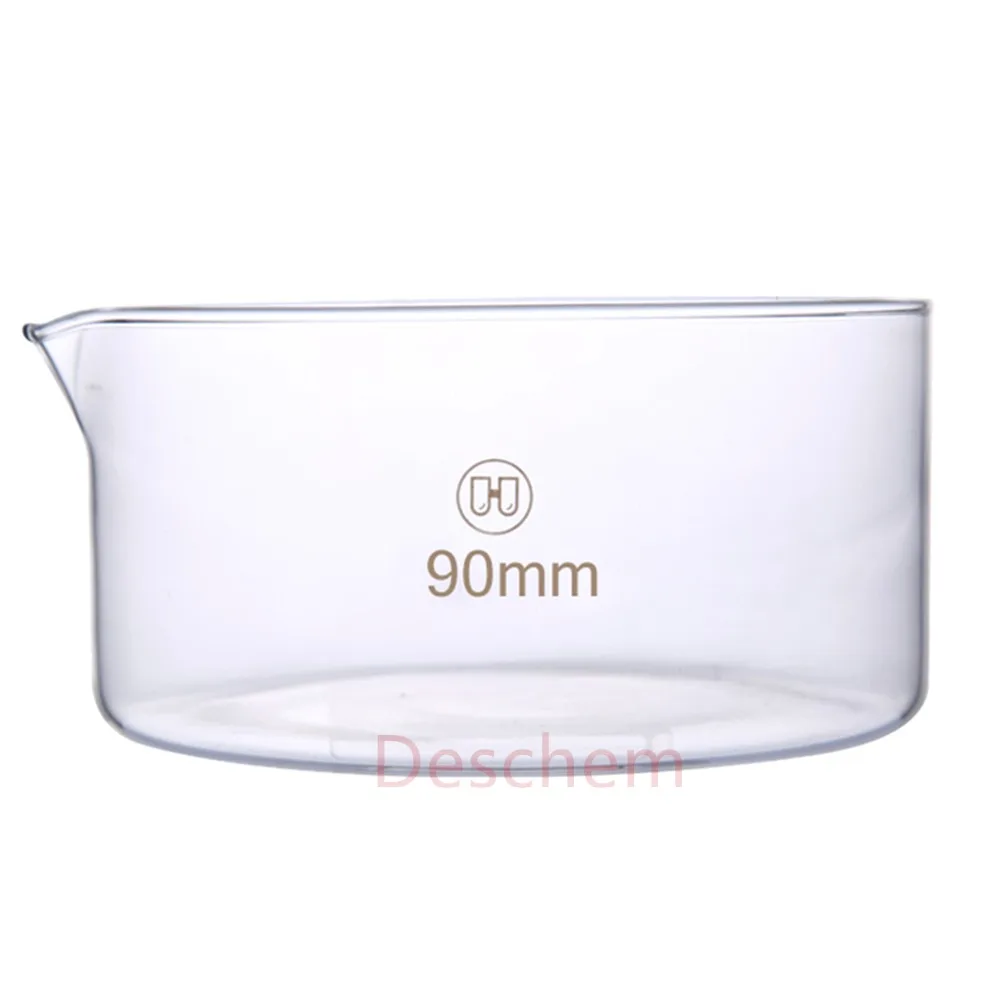 

90mm*45mm,Glass Crystallizing Dish,Laboratory Chemistry Glassware,OD 9CM