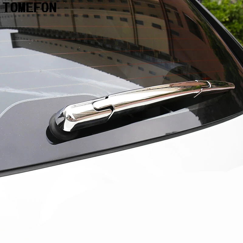 

TOMEFON Car Styling For PEUGEOT 308 2014 2015 2016 ABS Chrome Rear Tail Window Windscreen Windshield Wiper Moulding Trim 3pcs