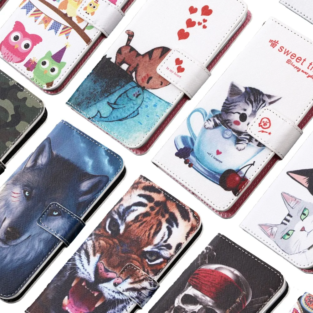

GUCOON Cartoon Wallet Case for Doogee X90 X90L Fashion PU Leather Cover for BQ 6040L Magic Case Phone Bag