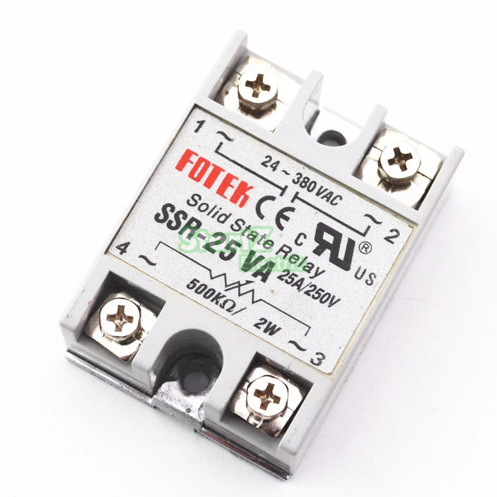 

1pcs Solid State Relay Module SSR-25VA 25A Extermal control potentiometer Input 24-380VAC Output