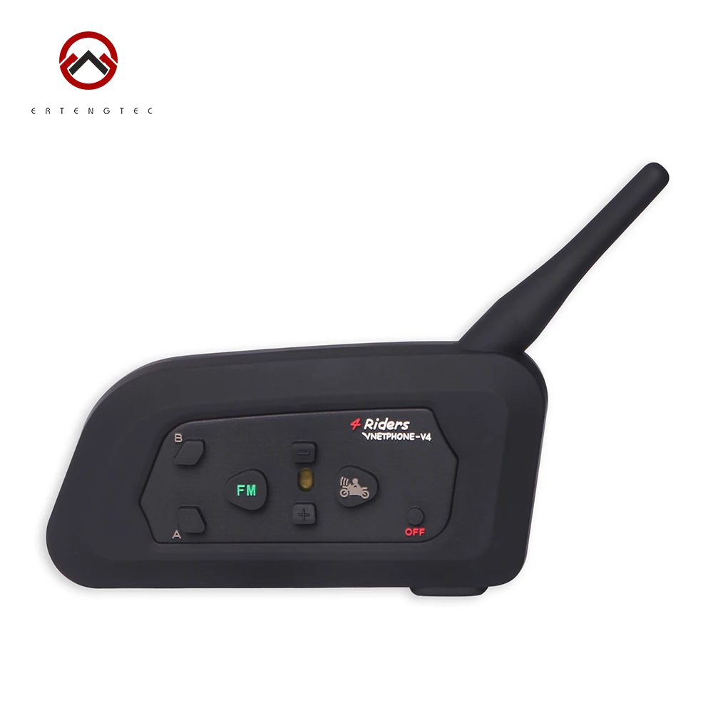 

Bluetooth Referee Intercom Headset Interphone V4C Walkie-Talkie 1200m For 4 Users Waterproof 150 Hours Standby Time Full-duplex