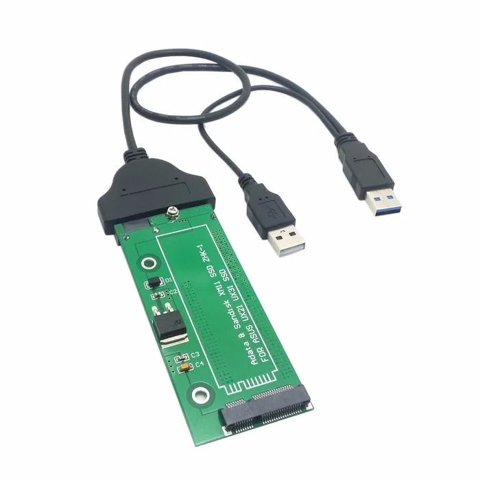 SATA Adapter Adaptor card USB3.0 USB 3.0 sata Cable adapter connector For ASUS EP121 UX21 UX31 SANDISK ADATA XM11 SSD 2.5