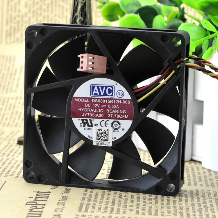 Бесплатная доставка Для AVC DS08015R12H 006 8015 80*80*15 мм 8 см 12 в 0 50 а охлаждающий