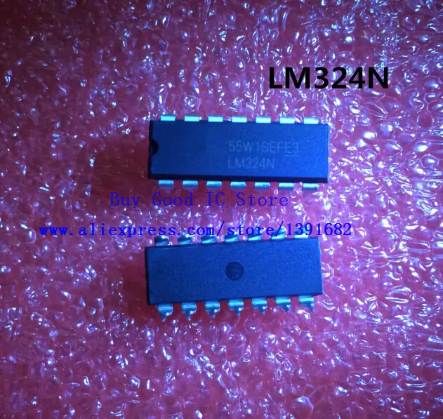 Lm324n LM324 DIP14 50 шт./лот Бесплатная доставка | Электроника