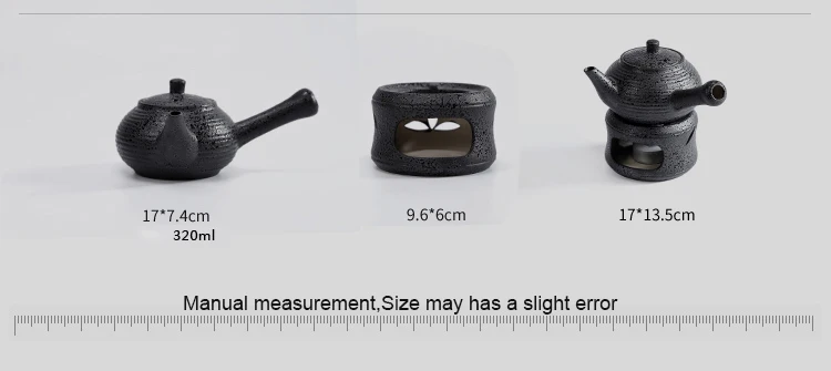 320 мл Винтаж в японском стиле керамика чайный набор кунг-фу свечи Отопление чай горшок варить чайник теплее плита чайная посуда