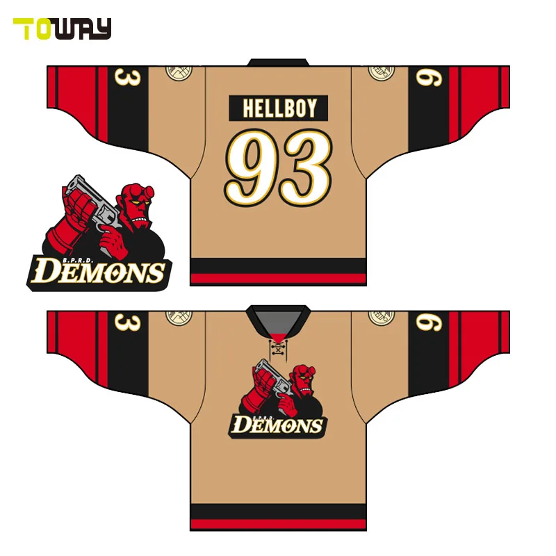 Custom made team set ice hockey jerseysin Hockey Jerseys from Sports