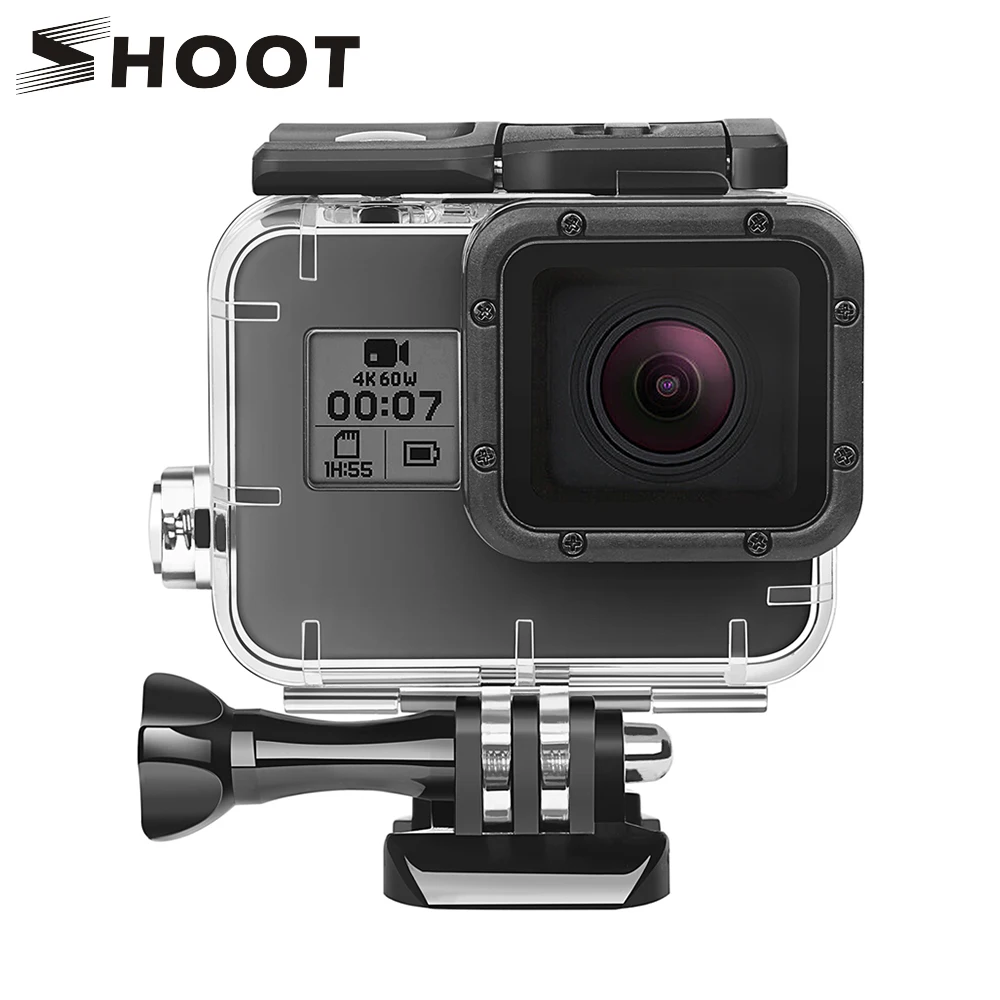 SHOOT 40M Underwater Waterproof Case for GoPro Hero 7 5 6 Black Action