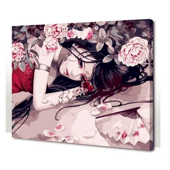 

Painting by numbers Frameless picture DIY digital oil painting sassy girl gift paint by number kits gift Modular picture 40x50cm