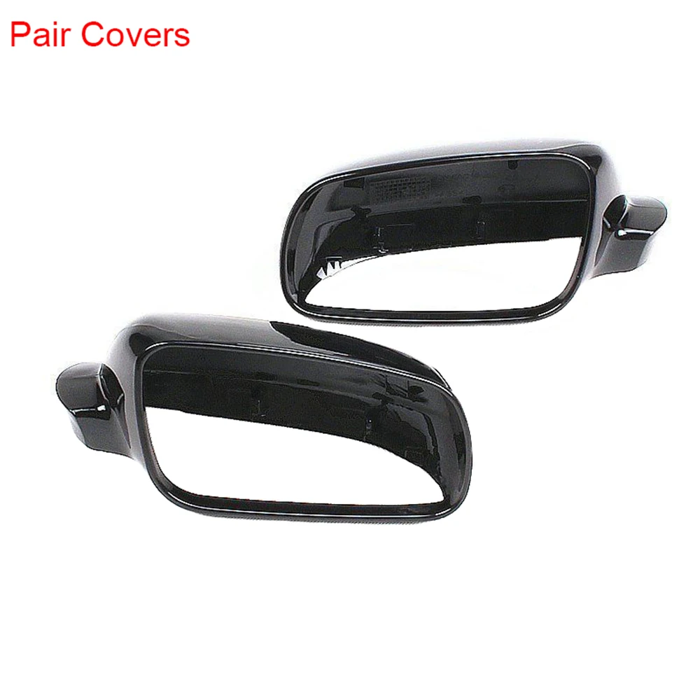 

Black Left Right Rearview Wing Mirror Cover Cap For VW Jetta Bora Golf MK4 Passat B5 Superb Cordoba Ibiza Leon Toledo