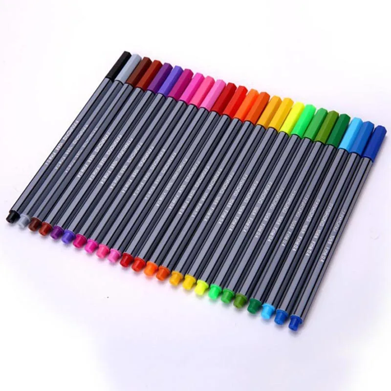 

24 Color Watercolor Painting Markers Pen Set For Kid Student Scriptliner Coloring Books Manga Comic Calligraphy Art Marker