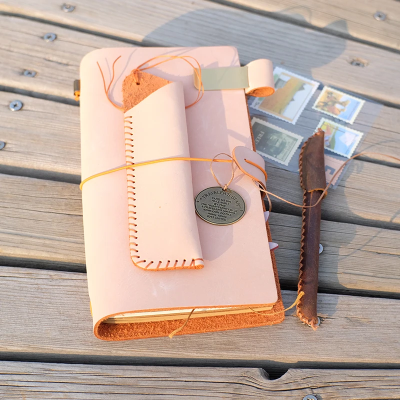 Alice Story New Diary Notebook Handmade Genuine Wax Leather NoteBook Replaceable Stationery Gift Journal Sketchbook Planner