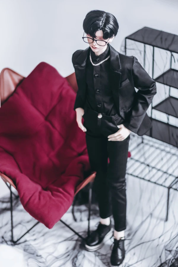 BJD кукольная одежда черный костюм Элитный мужской модный костюм 1/4 1/3 SD MSD SSDF аксессуары для кукол