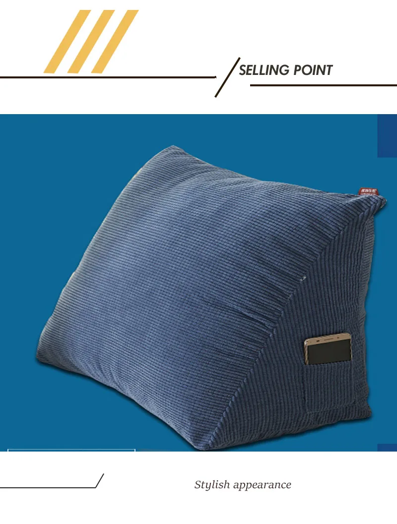 Подушка для дивана, кровати, спальни, треугольник, Скандинавский дизайн, подушка для пола Gotcha Sandalye Minderi, поясничная опора для офисного стула 60KOA95