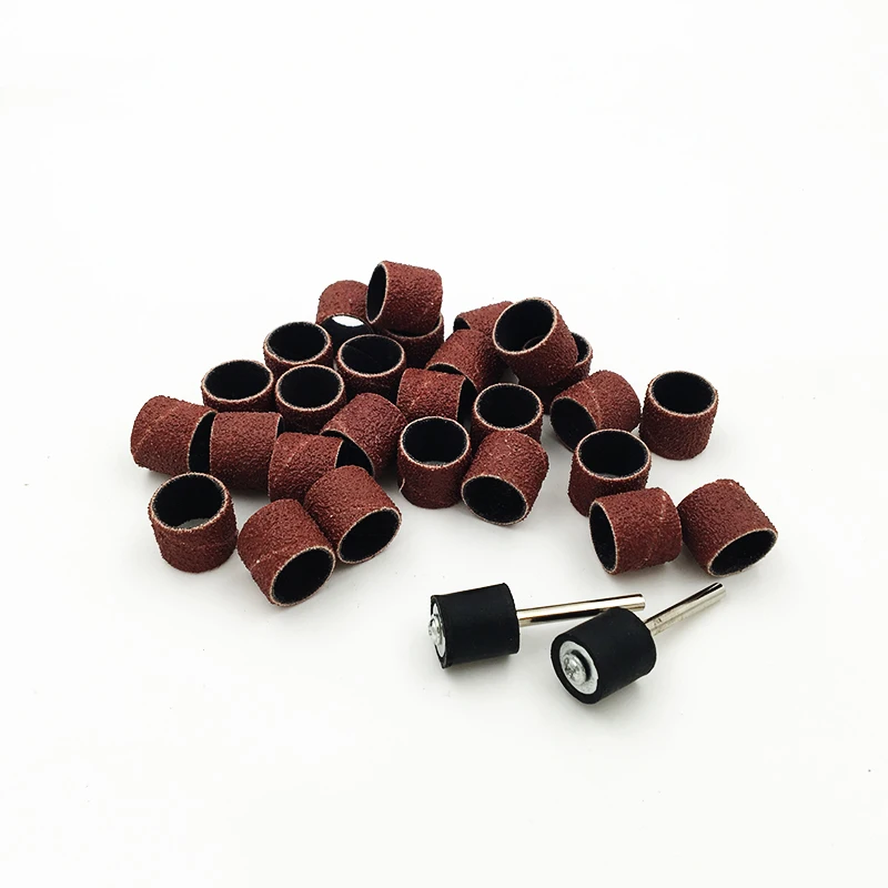 100PCS 1/2" Sandpaper Grinding Wheel For Dremel Accessories Tools