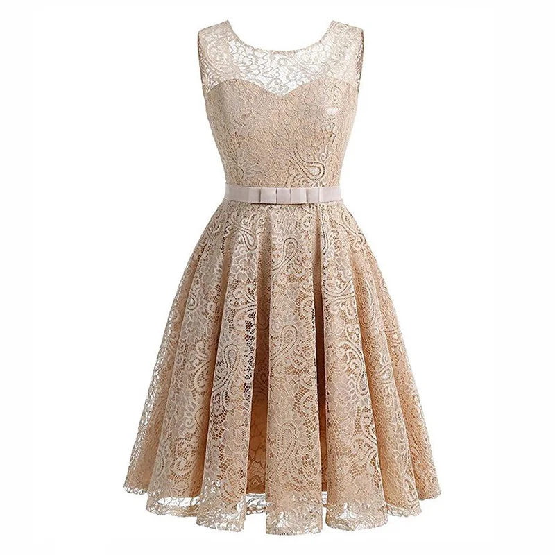 Kostlich Lace Summer Dress Women 2017 Sleeveless Lace Hollow Out Sexy Evening Party Dresses Bet Tunic 50s Hepburn Dress Sundress (13)