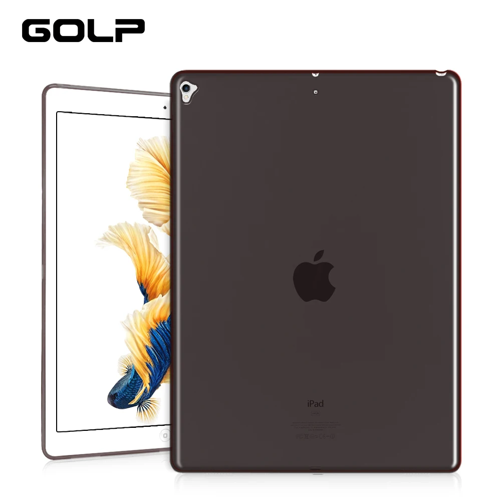 

for ipad pro 12.9 2017 case, GOLP Soft TPU Case for ipad 12.9 inch Transparent protection Back Cover for ipad pro 12.9 2015 2016