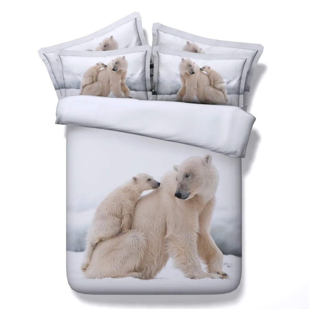 Buy White Polar Bear Animal Comforter Bedding Set