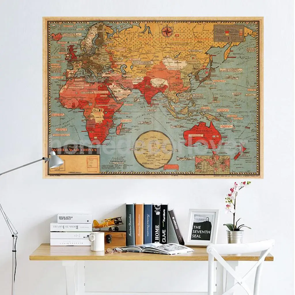 Large Wall World Map
