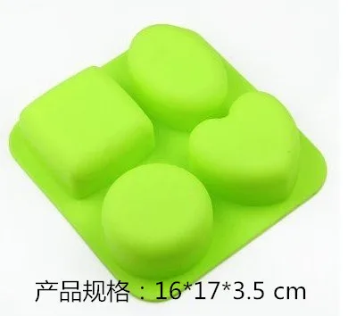 different shapes of DIY creative ice soap cake making grid mold microwave oven baking chocolate mold