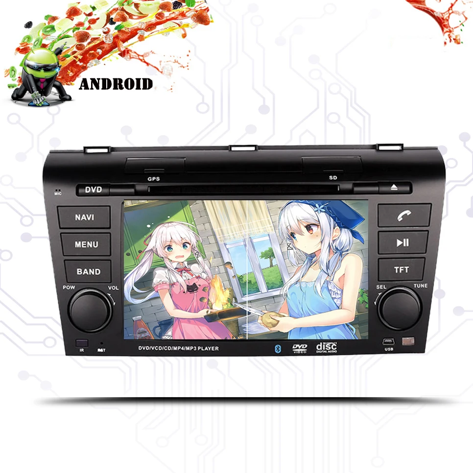 Excellent WIFI 4GB RAM Android 9.0 DVD Player GPS Navi Stereo Radio for MAZDA3 MAZDA 3 2004 2005 2006 2007 2008 2009 Car Pc Tape Recorder 0