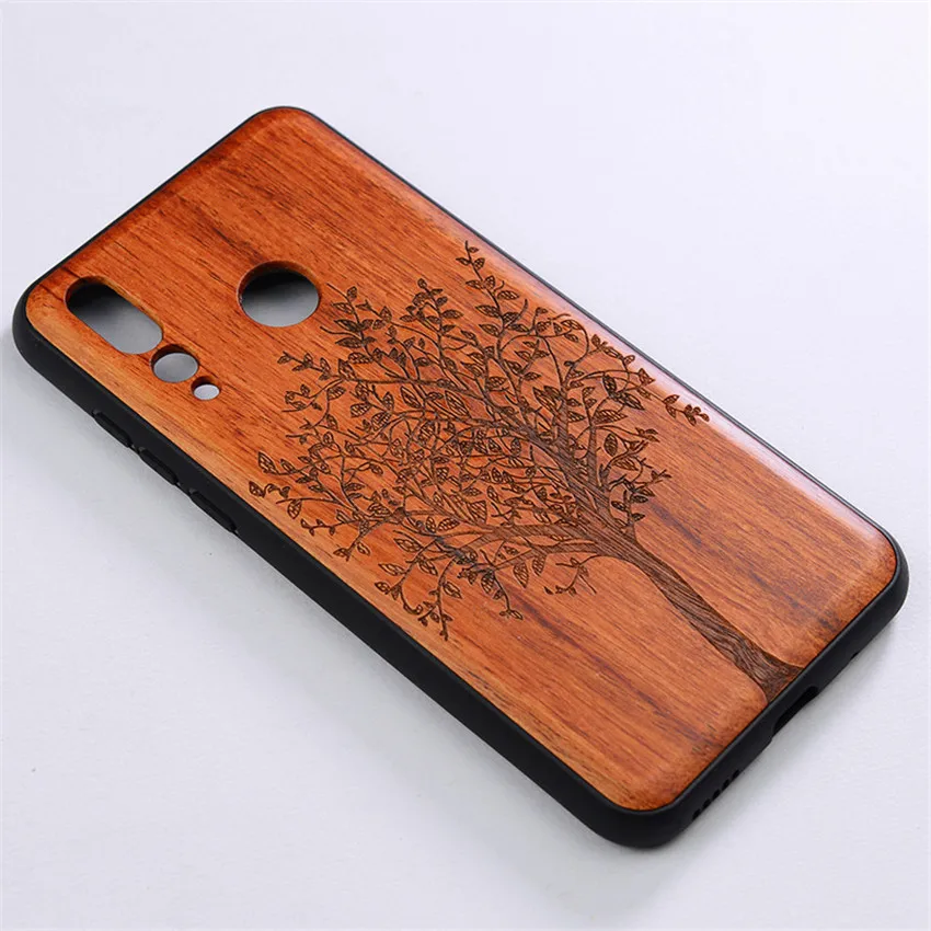 BOOGIC Original Wood Phone Case For Huawei Nova 4 Wood +TPU Cover For Huawei Nova 4 Ultra-Thin Wooden Coque Nova4 (20)