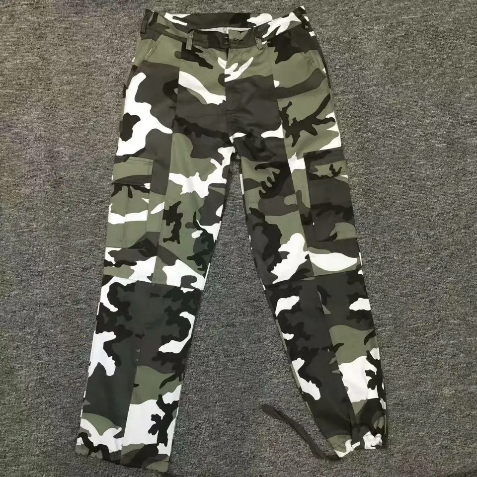2017 NEW TOP streetwear Green camouflage dance hip hop mens joggers