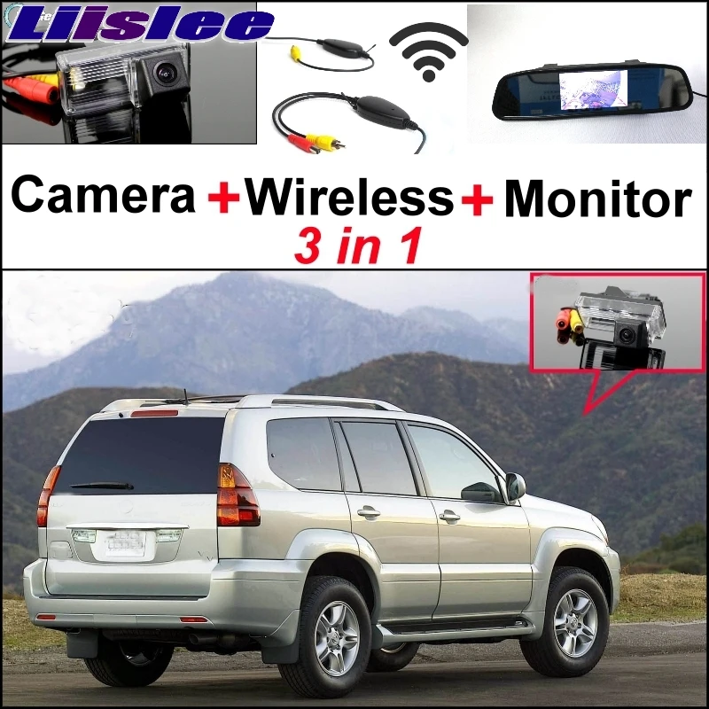 

Liislee Mirror Monitor Easy Backup Parking System + Special Rear View Wifi Camera + Wireless Receiver For Lexus GX 470 GX470