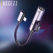 ACCEZZ AUX адаптер для Apple iphone X 8 7 Plus XS MAX XR Быстрая зарядка прослушивание 3,5 мм разъем для наушников сплиттер кабель