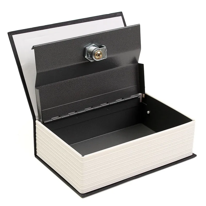Металл+ бумажная пластина словарик книга секретный безопасный ключ замок наличные деньги Ювелирный шкафчик долговечное качество