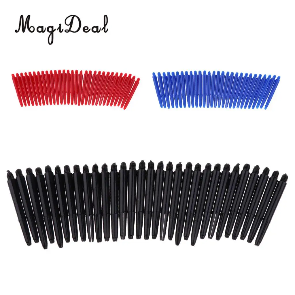 

MagiDeal Professional 30Pcs/Lot Durable Nylon 2BA Thread Dart Shafts Dart Stems Medium 43mm for Party Dart Shafts Sport Gifts
